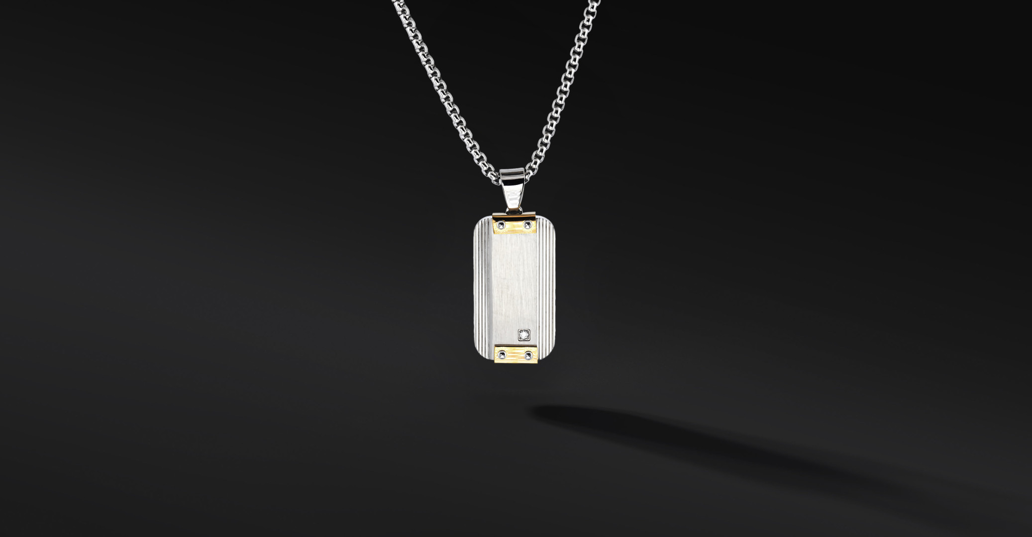 Nieśmiertelnik "Hexon" Silver (Stal szlachetna) | Enigma Jubiler