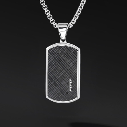 Nieśmiertelnik „Aven” – klasyczna biżuteria męska ze stali szlachetnej