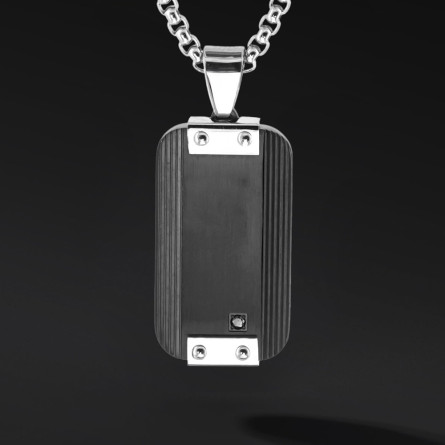 Nieśmiertelnik „Hexon” – stal szlachetna w nowoczesnej formie | Enigma Jubiler