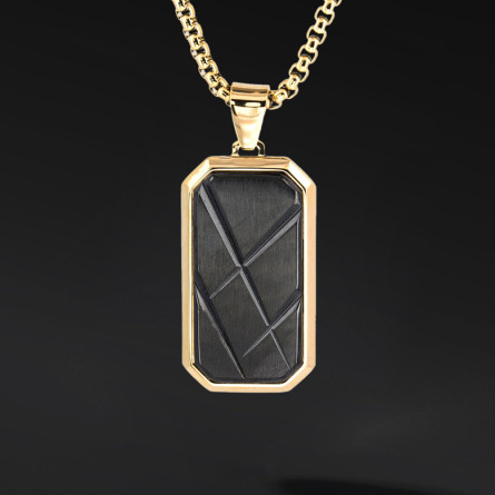 Nieśmiertelnik "Nocturne" – stal szlachetna | Ciemna elegancja i siła | Enigma