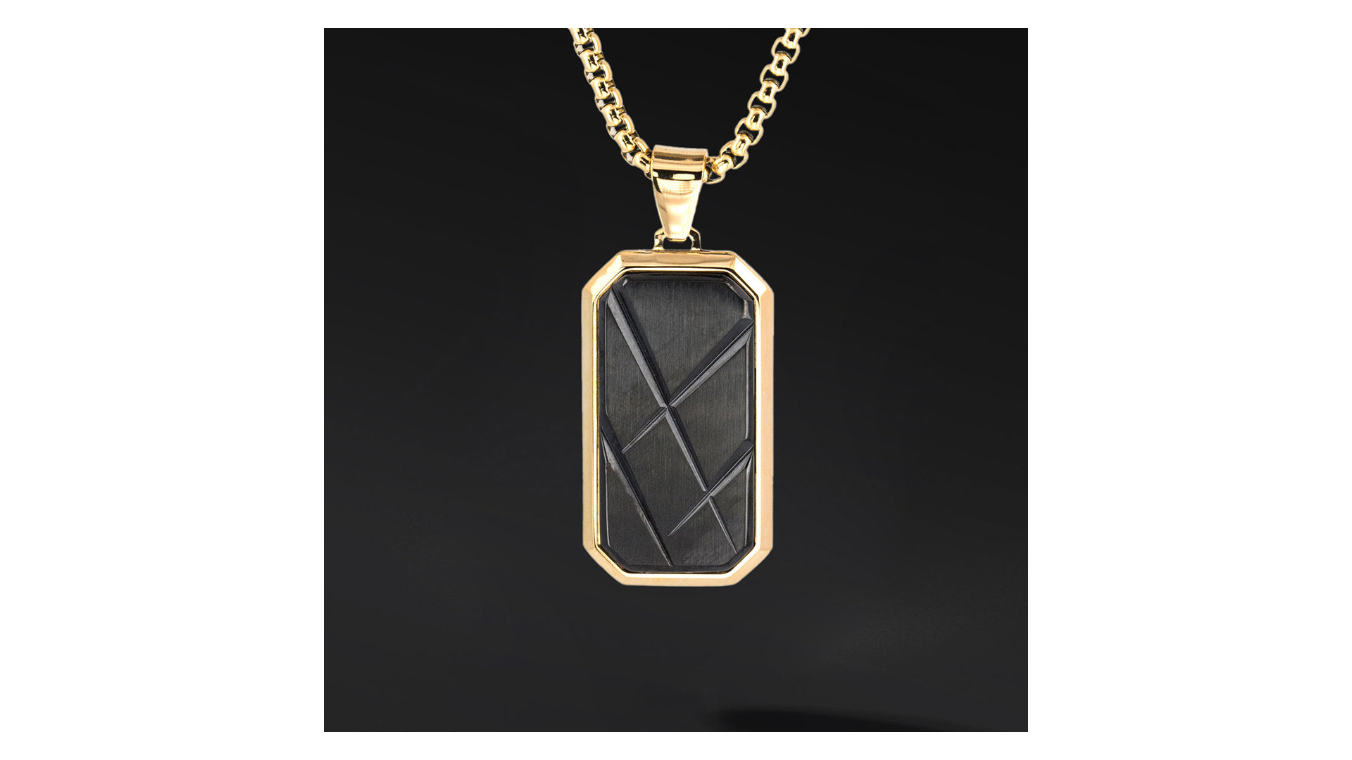 Nieśmiertelnik "Nocturne" – stal szlachetna | Ciemna elegancja i siła | Enigma