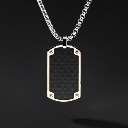 Nieśmiertelnik "Vault" – stal szlachetna | Mocny symbol męskiego stylu | Enigma