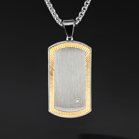 Nieśmiertelnik "Miradog" – stal szlachetna | Styl militarny i wytrzymałość | Enigma