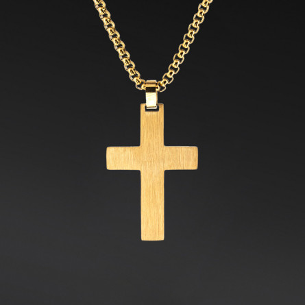 Krzyżyk „Sentro” – stal szlachetna z łańcuszkiem