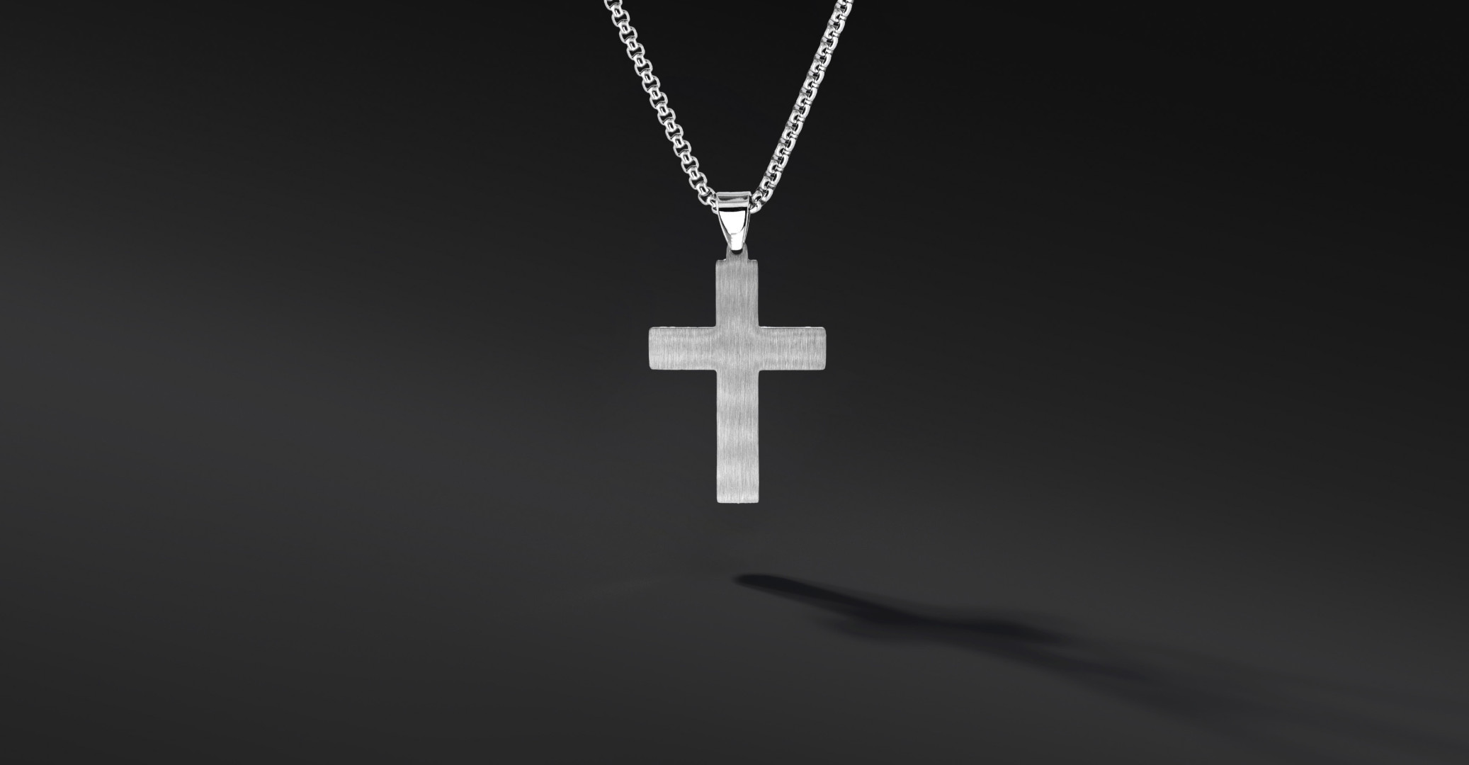 Krzyżyk „Sentro” – stal szlachetna z łańcuszkiem