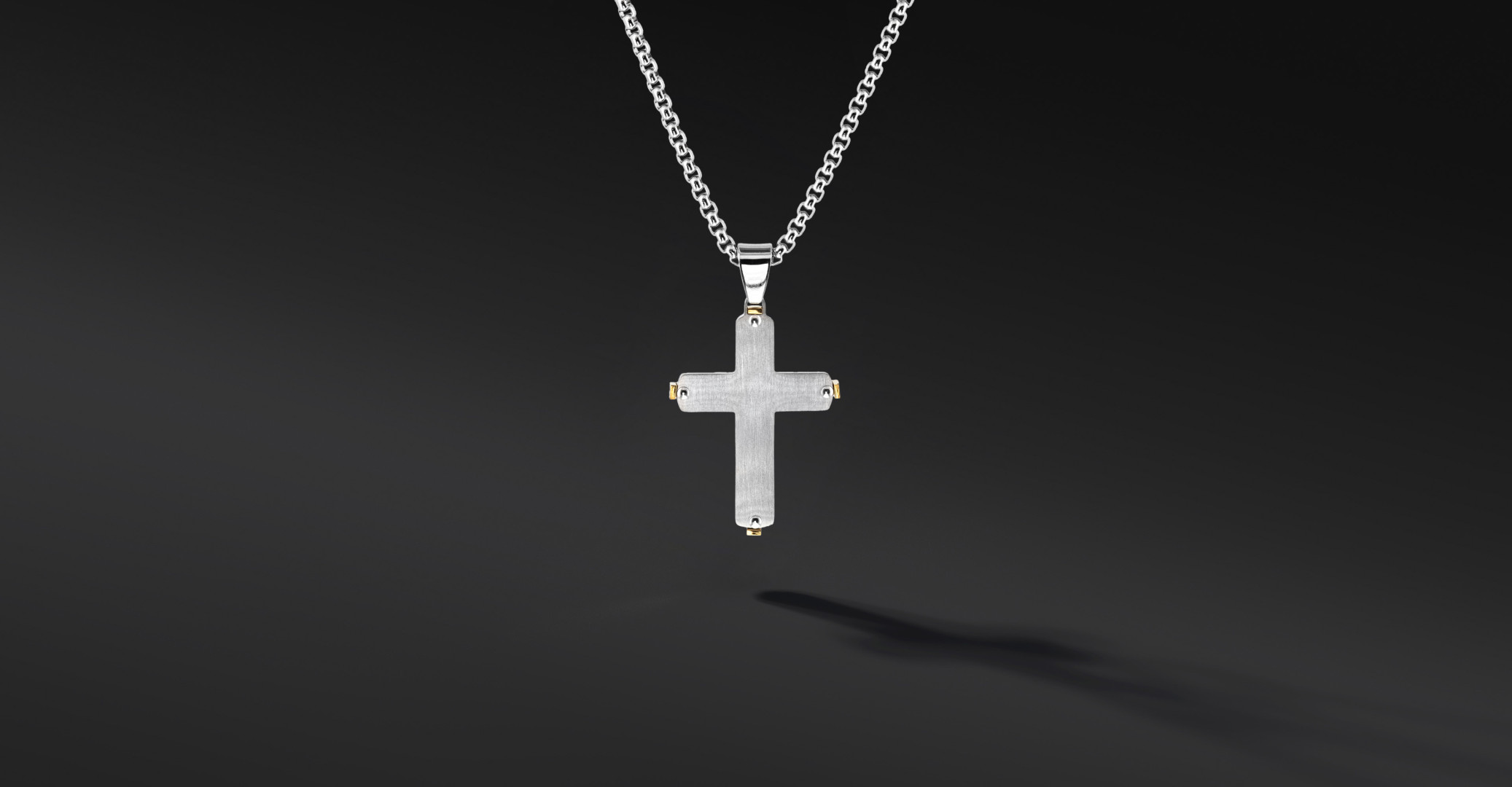 Krzyżyk „Varen” Silver – stal szlachetna z łańcuszkiem