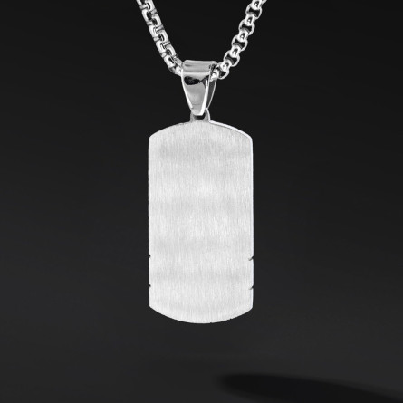 Nieśmiertelnik "Auren" Black (Stal szlachetna) | Enigma Jubiler