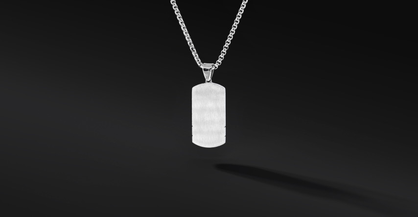 Nieśmiertelnik "Auren" Black (Stal szlachetna) | Enigma Jubiler