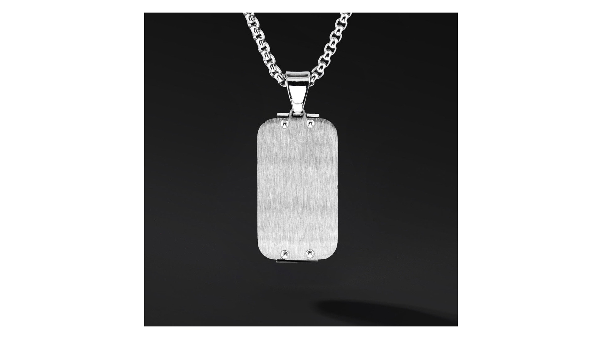 Nieśmiertelnik "Hexon" Silver (Stal szlachetna) | Enigma Jubiler