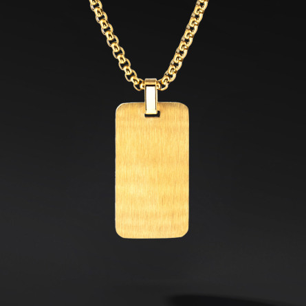 Nieśmiertelnik "Credor" – stal szlachetna, elegancka zawieszka męska