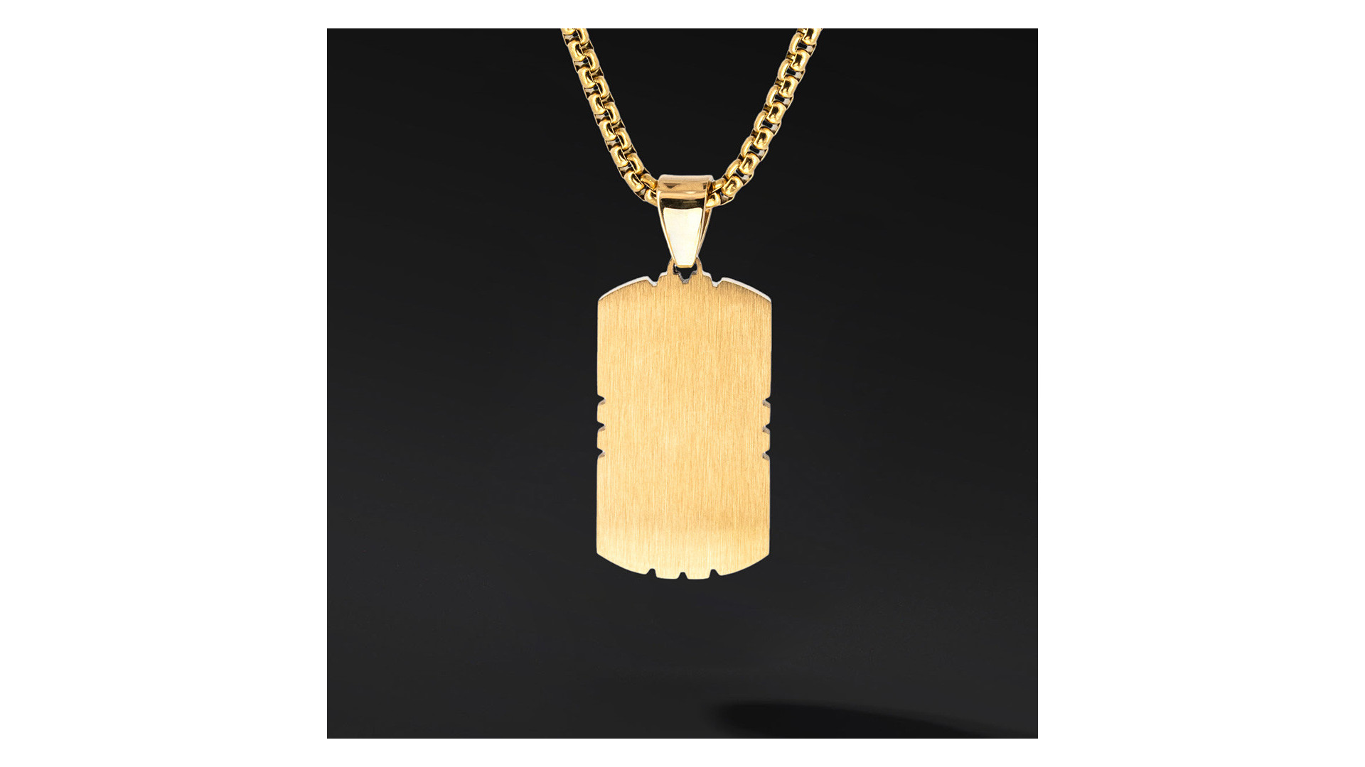 Nieśmiertelnik „Carbon” Gold (Stal szlachetna z wkładką z karbonu)