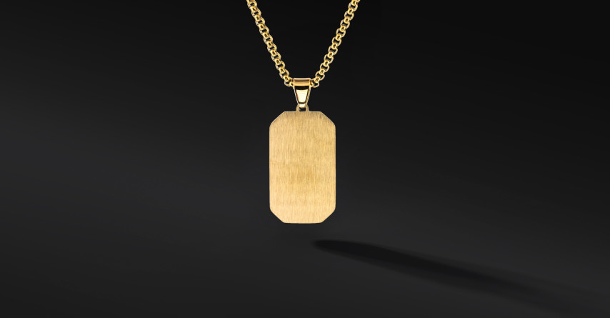 Nieśmiertelnik „Radiant” Black – stal szlachetna w eleganckiej formie | Enigma Jubiler