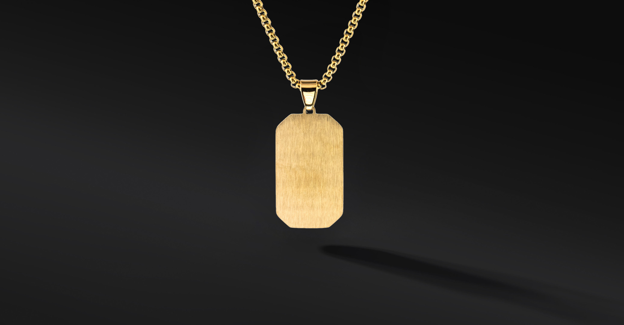 Nieśmiertelnik „Radiant” Black – stal szlachetna w eleganckiej formie | Enigma Jubiler