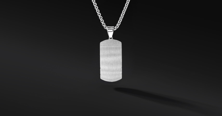 Nieśmiertelnik „Auren” Gold – stal szlachetna w eleganckim wydaniu | Enigma Jubiler