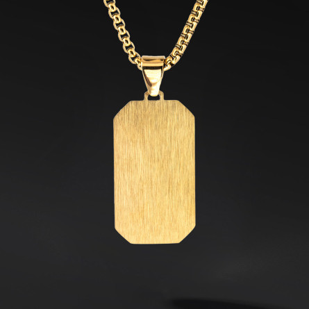 Nieśmiertelnik "Nocturne" – stal szlachetna | Ciemna elegancja i siła | Enigma