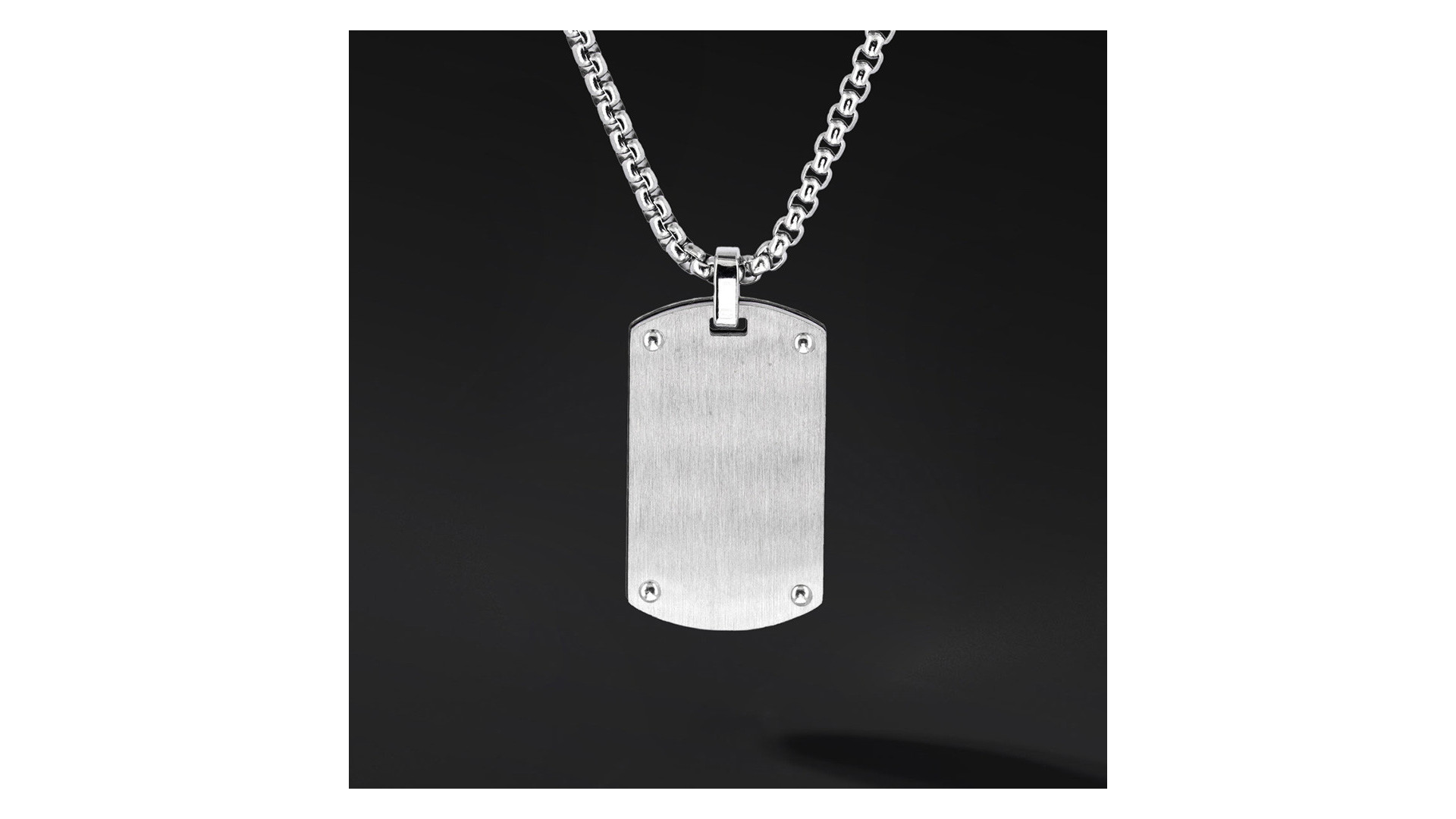 Nieśmiertelnik "Vault" – stal szlachetna | Mocny symbol męskiego stylu | Enigma