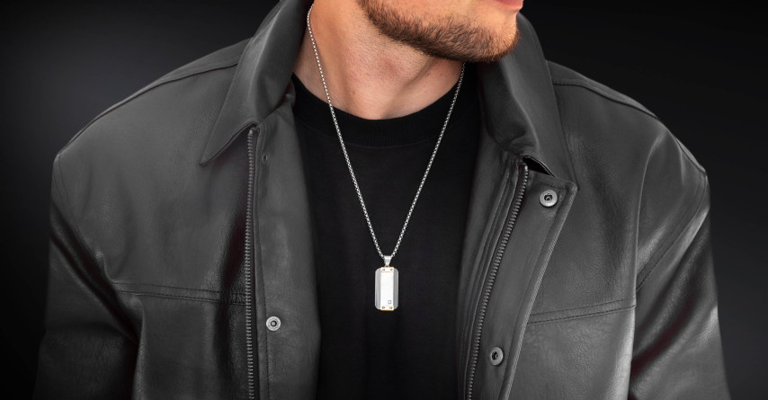 Nieśmiertelnik "Hexon" Silver (Stal szlachetna) | Enigma Jubiler