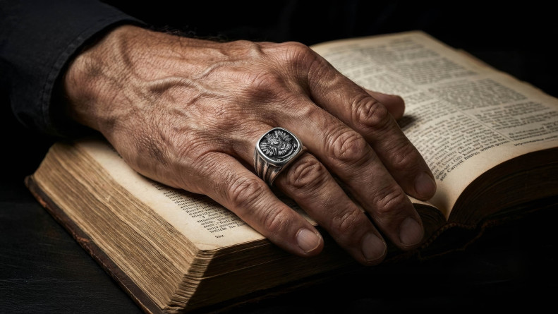 Sygnet ze srebra z Matką Boską   I ENIGMA Jubiler