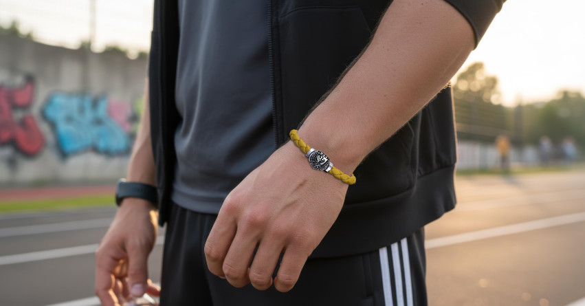 Bransoleta WKS "Intelock Color" Yellow Ag925 I ENIGMA Jubiler