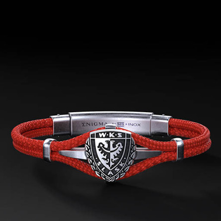 Bransoleta WKS Śląsk Polar Cord Srebro 925 | Enigma Jubiler