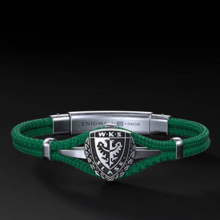 Bransoleta WKS Śląsk Polar Cord Srebro 925 | Enigma Jubiler
