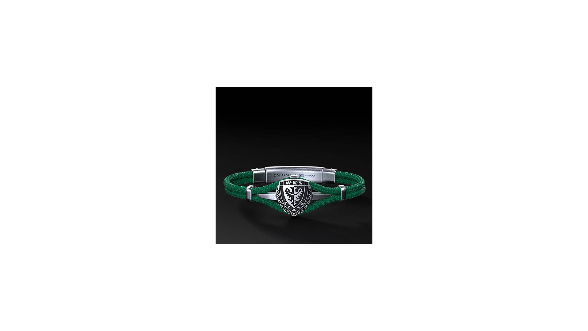 Bransoleta WKS Śląsk Polar Cord Srebro 925 | Enigma Jubiler