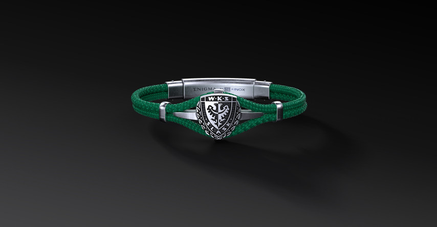 Bransoleta WKS Śląsk Polar Cord Srebro 925 | Enigma Jubiler