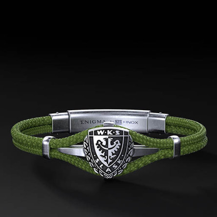 Bransoleta WKS Śląsk Polar Cord Srebro 925 | Enigma Jubiler