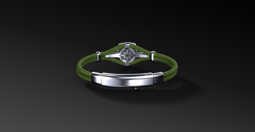 Bransoleta WKS Śląsk Polar Cord Srebro 925 | Enigma Jubiler