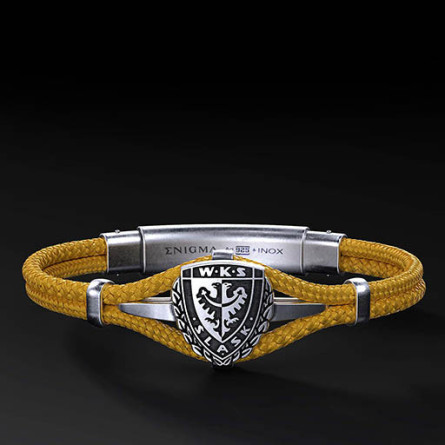Bransoleta WKS Śląsk Polar Cord Srebro 925 | Enigma Jubiler