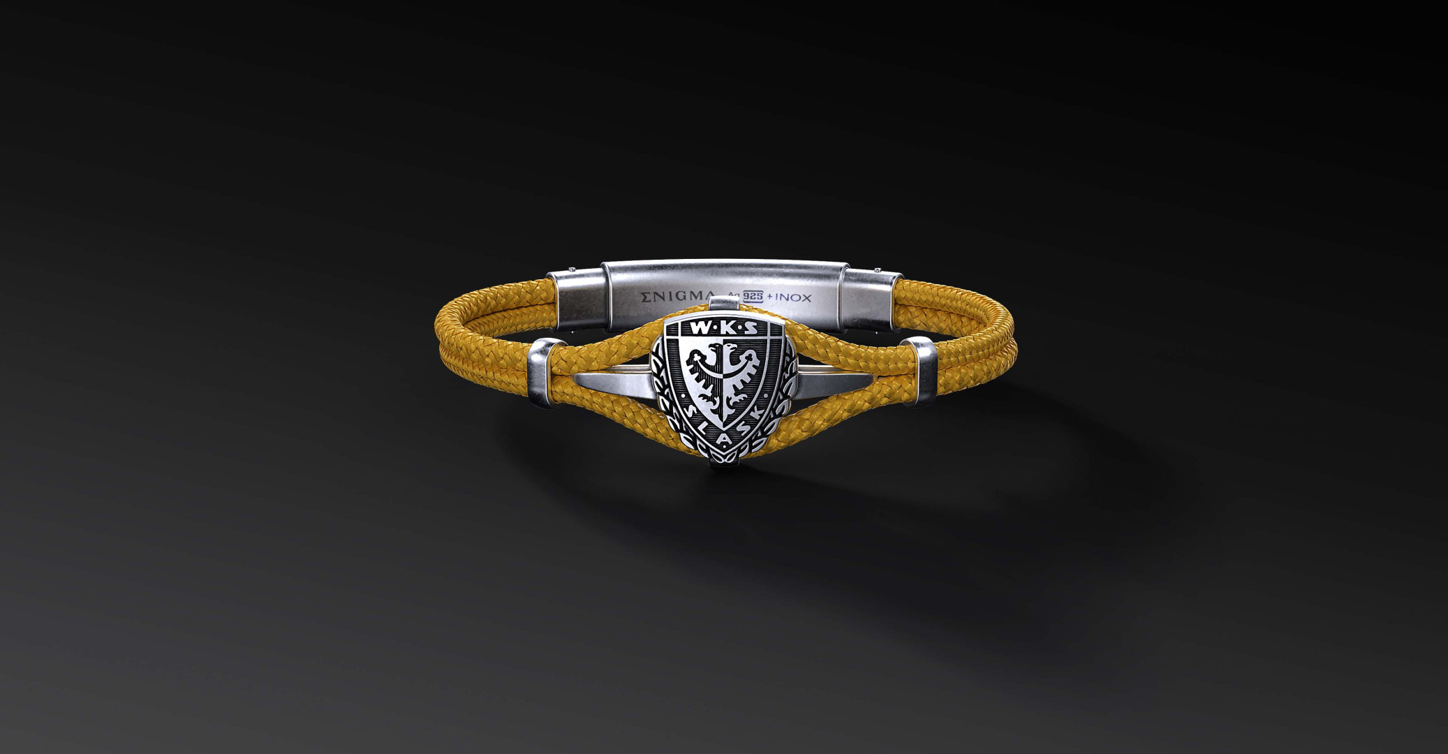 Bransoleta WKS Śląsk Polar Cord Srebro 925 | Enigma Jubiler