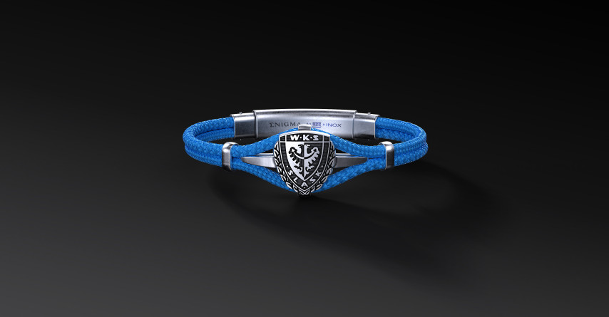 Bransoleta WKS Śląsk Polar Cord Srebro 925 | Enigma Jubiler Bransoleta WKS Śląsk Polar Cord Srebro 925 | Enigma Jubiler