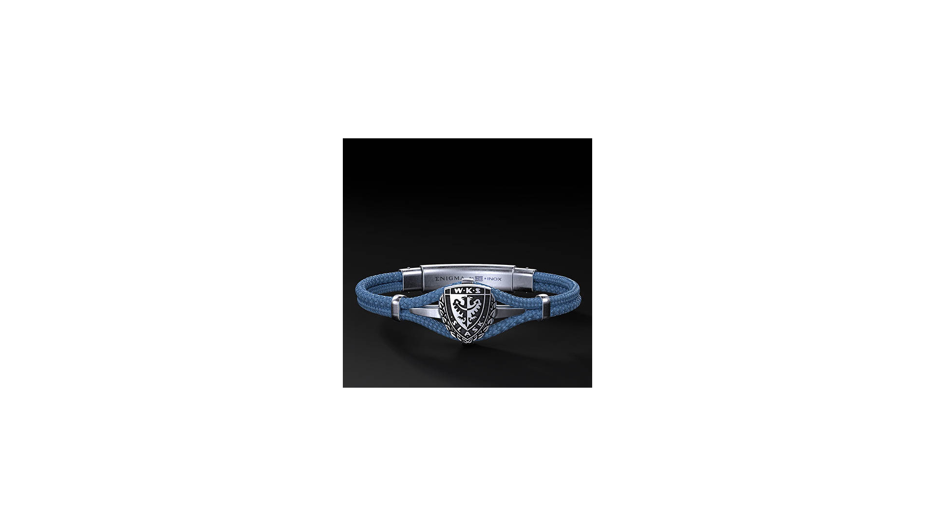 Bransoleta WKS Śląsk Polar Cord Srebro 925 | Enigma Jubiler