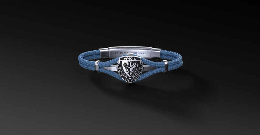Bransoleta WKS Śląsk Polar Cord Srebro 925 | Enigma Jubiler