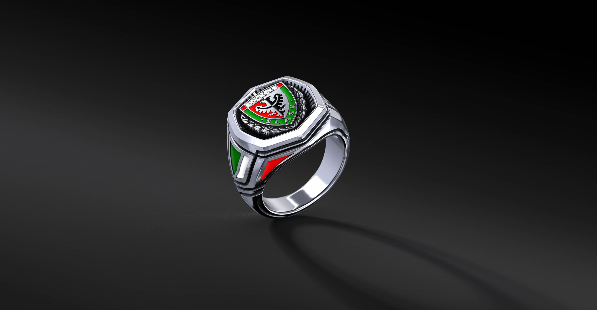 Sygnet WKS Octagon Color Srebro 925 | Enigma Jubiler Sygnet WKS Octagon Color Srebro 925 | Enigma Jubiler