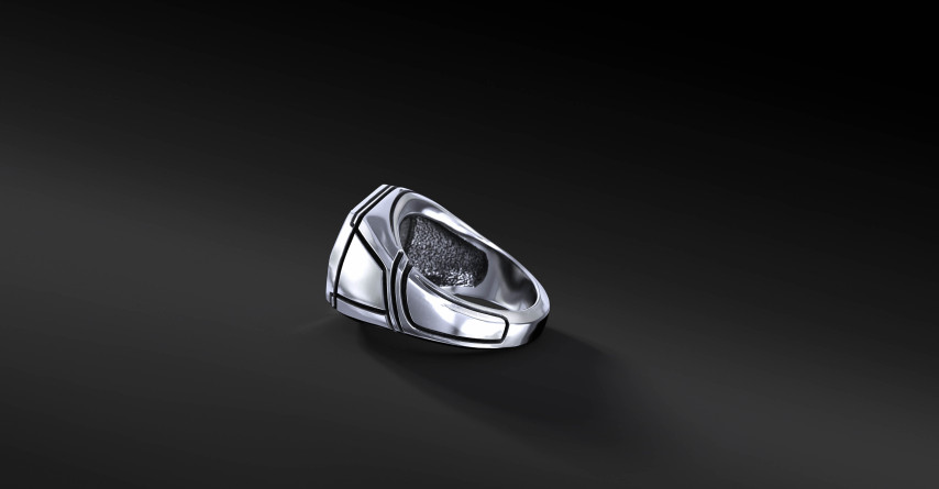 Sygnet WKS Octagon Mono Srebro 925 | Enigma Jubiler