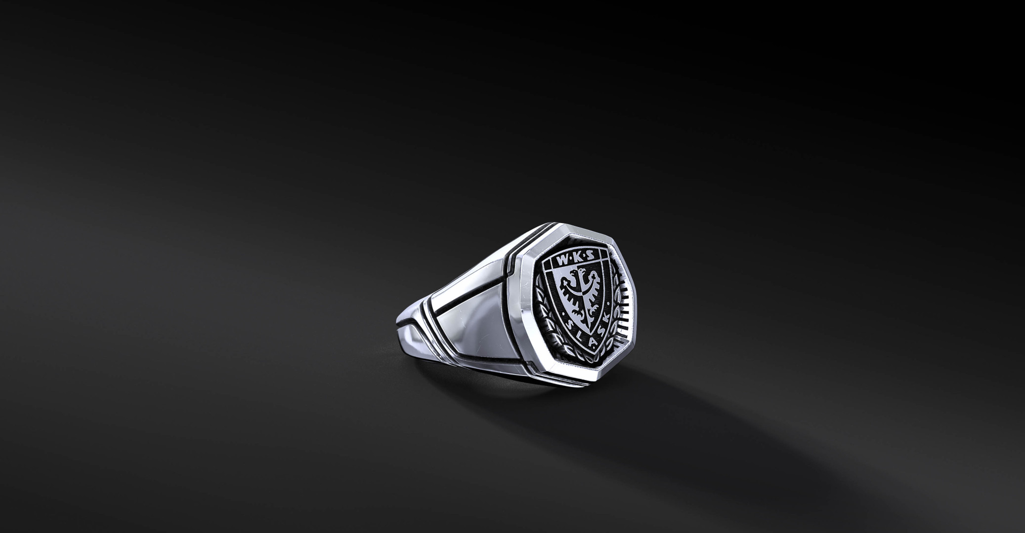 Sygnet WKS Octagon Mono Srebro 925 | Enigma Jubiler