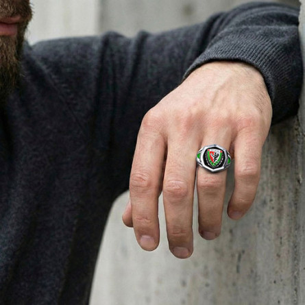 Sygnet WKS Octagon Color Srebro 925 | Enigma Jubiler