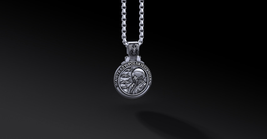 Medalik Sił Powietrznych RP – personalizowany (Ag925) Medalik Sił Powietrznych RP – personalizowany (Ag925)