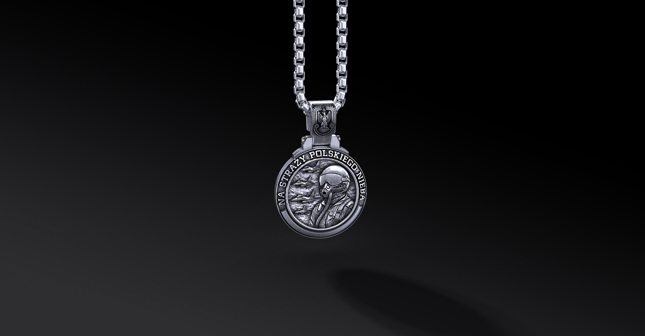 Medalik Sił Powietrznych RP – personalizowany (Ag925) Medalik Sił Powietrznych RP – personalizowany (Ag925)