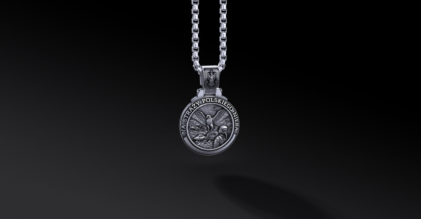 Medalik Sił Powietrznych RP – personalizowany (Ag925) Medalik Sił Powietrznych RP – personalizowany (Ag925)