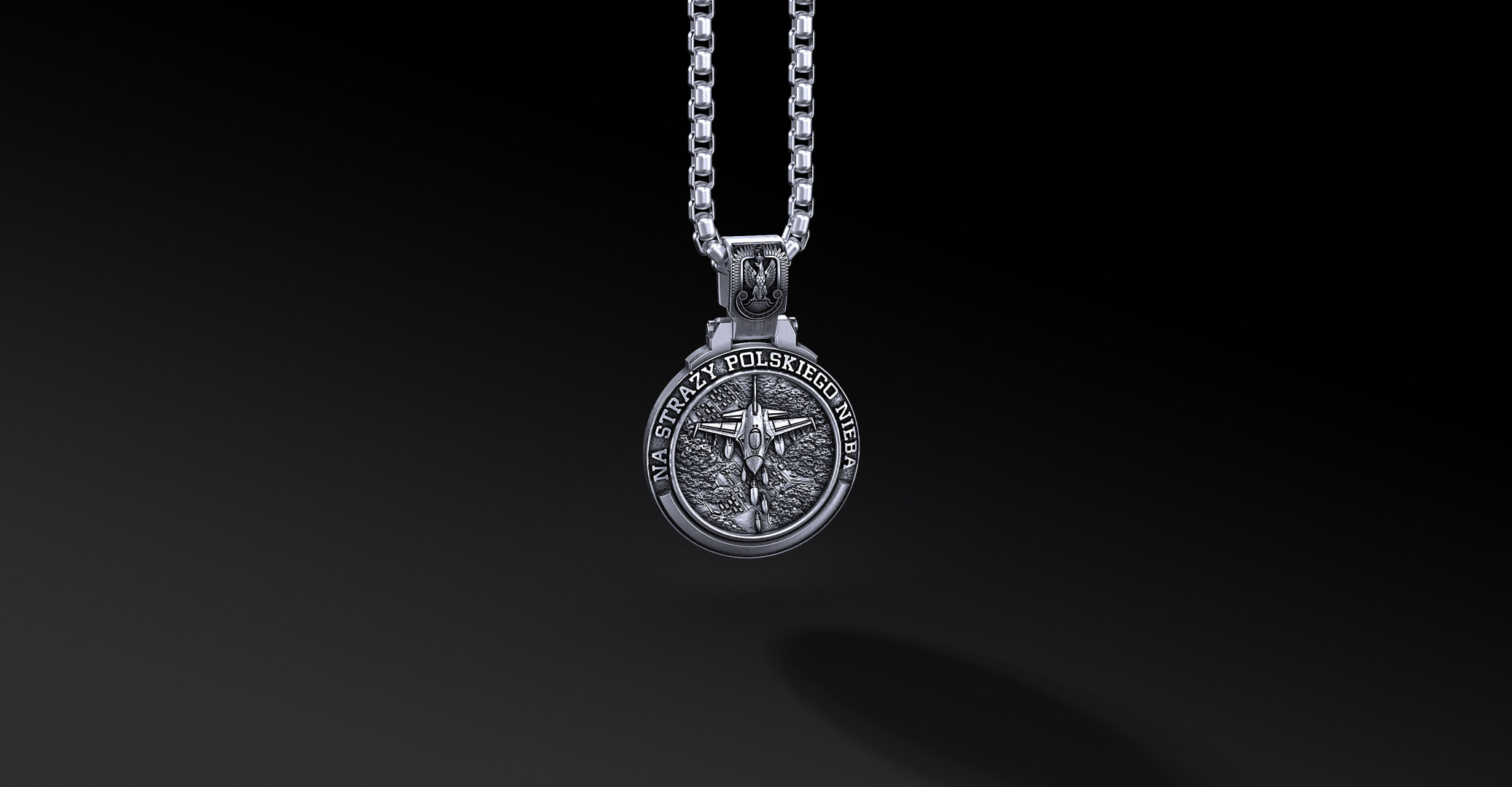 Medalik Sił Powietrznych RP – personalizowany (Ag925) Medalik Sił Powietrznych RP – personalizowany (Ag925)