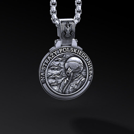 Medalik Sił Powietrznych RP – personalizowany (Ag925)