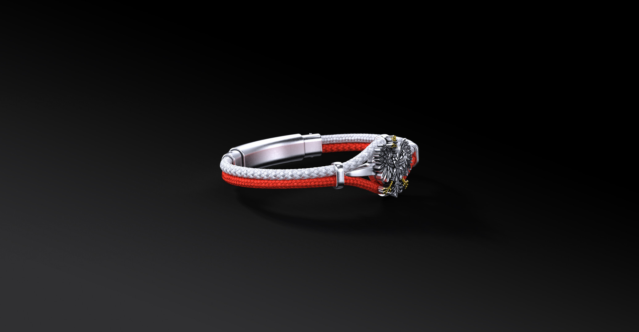 Bransoleta Polar Cord Godło Polski I ENIGMA Jubiler