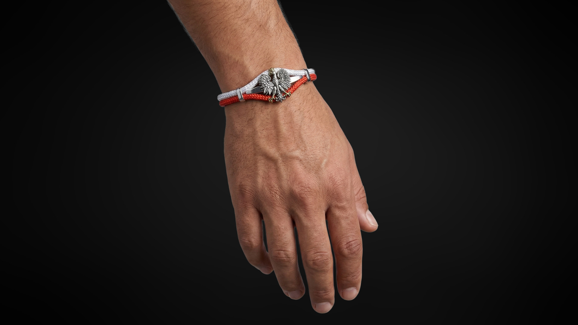 Bransoleta Polar Cord Godło Polski I ENIGMA Jubiler