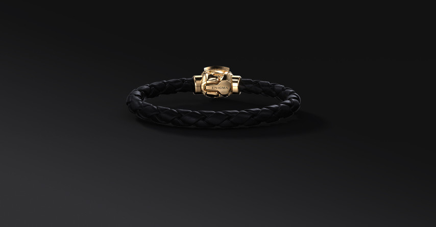 Bransoleta WKS Interlock Black Gold | Enigma Jubiler Bransoleta WKS Interlock Black Gold | Enigma Jubiler