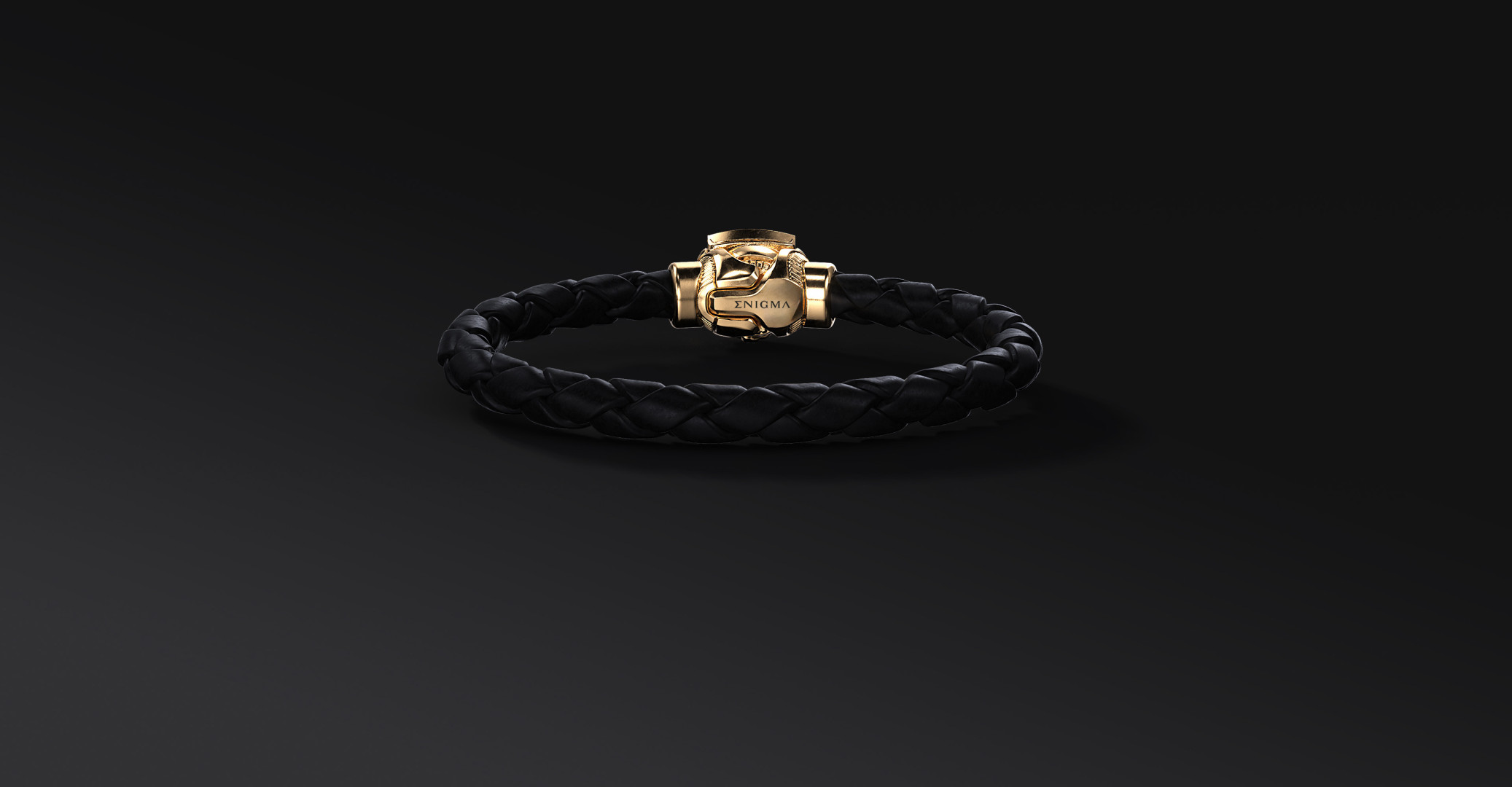 Bransoleta WKS Interlock Black Gold | Enigma Jubiler Bransoleta WKS Interlock Black Gold | Enigma Jubiler