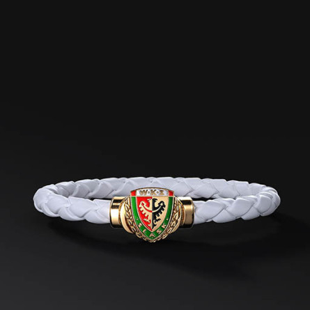 Bransoleta WKS Interlock White Gold | Enigma Jubiler