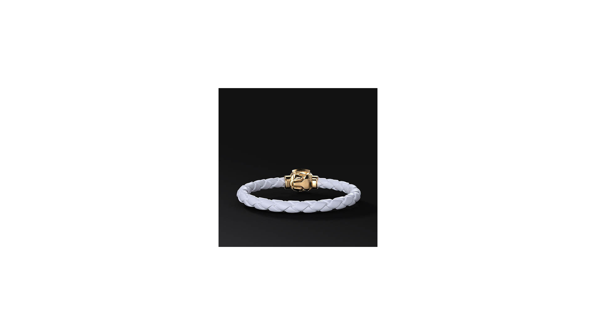 Bransoleta WKS Interlock White Gold | Enigma Jubiler