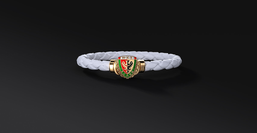 Bransoleta WKS Interlock White Gold | Enigma Jubiler